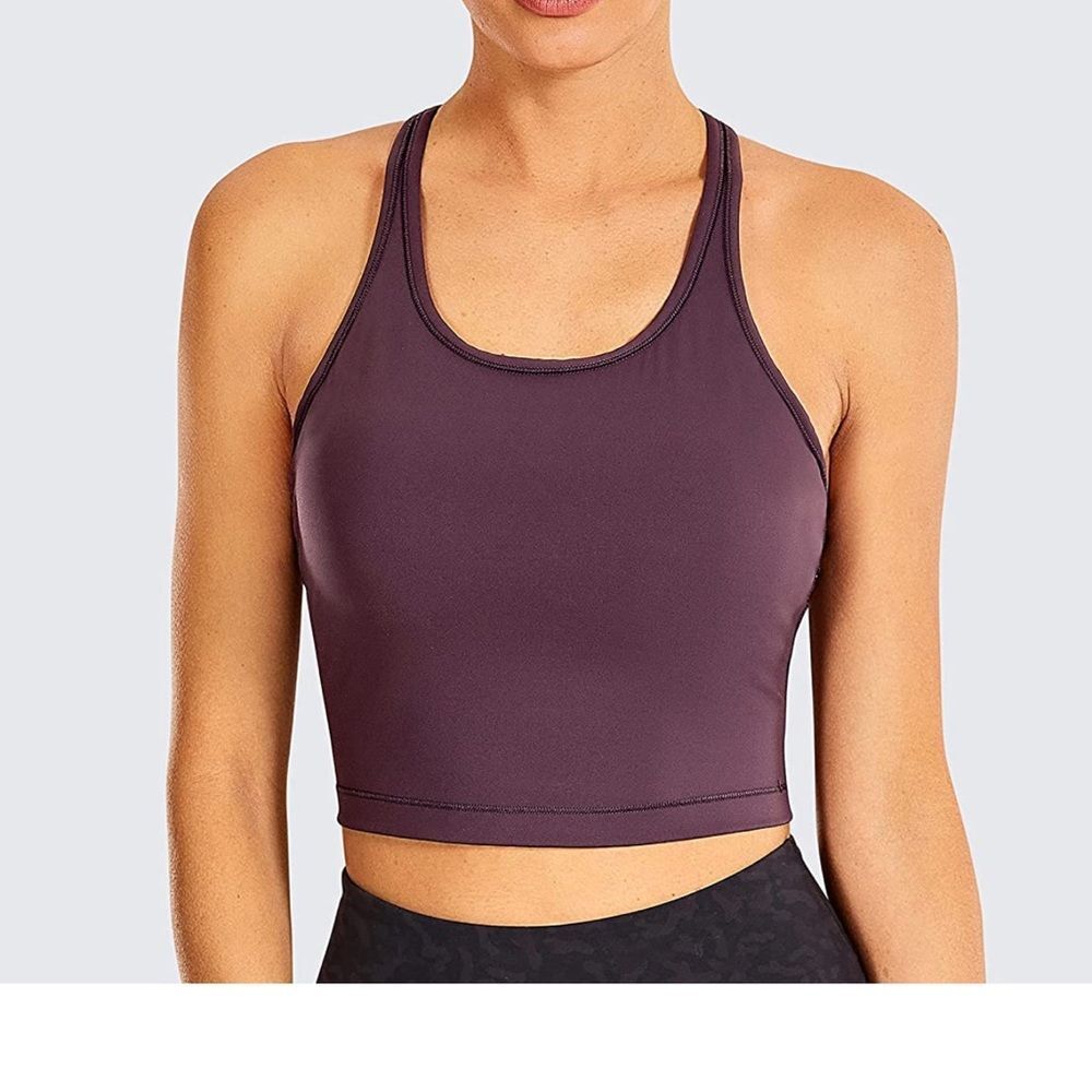 Lavento Purple Sports Bra Tank Top:)